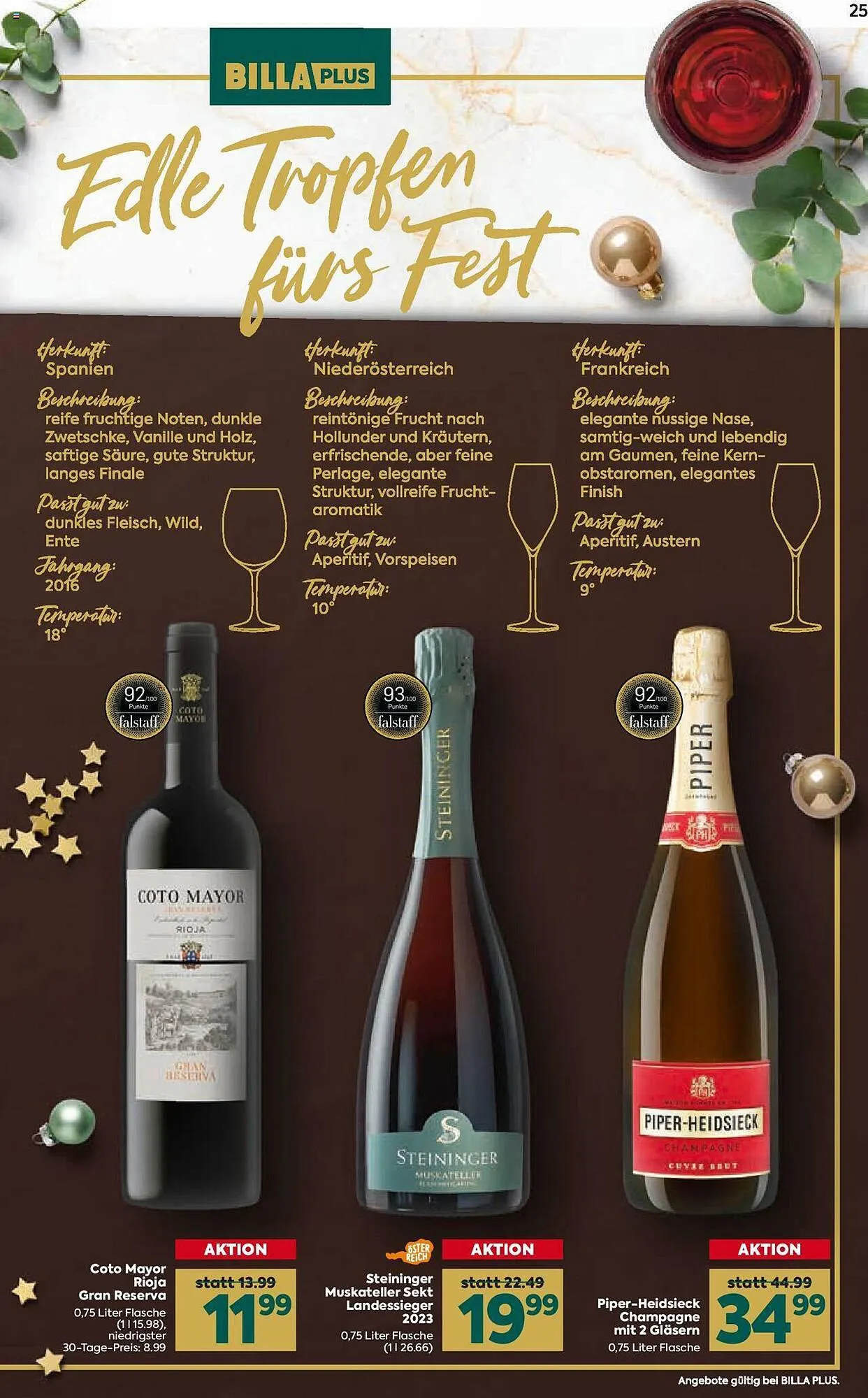Billa Flugblatt von 30. November bis 23. Dezember 2023 - Flugblätt seite 25