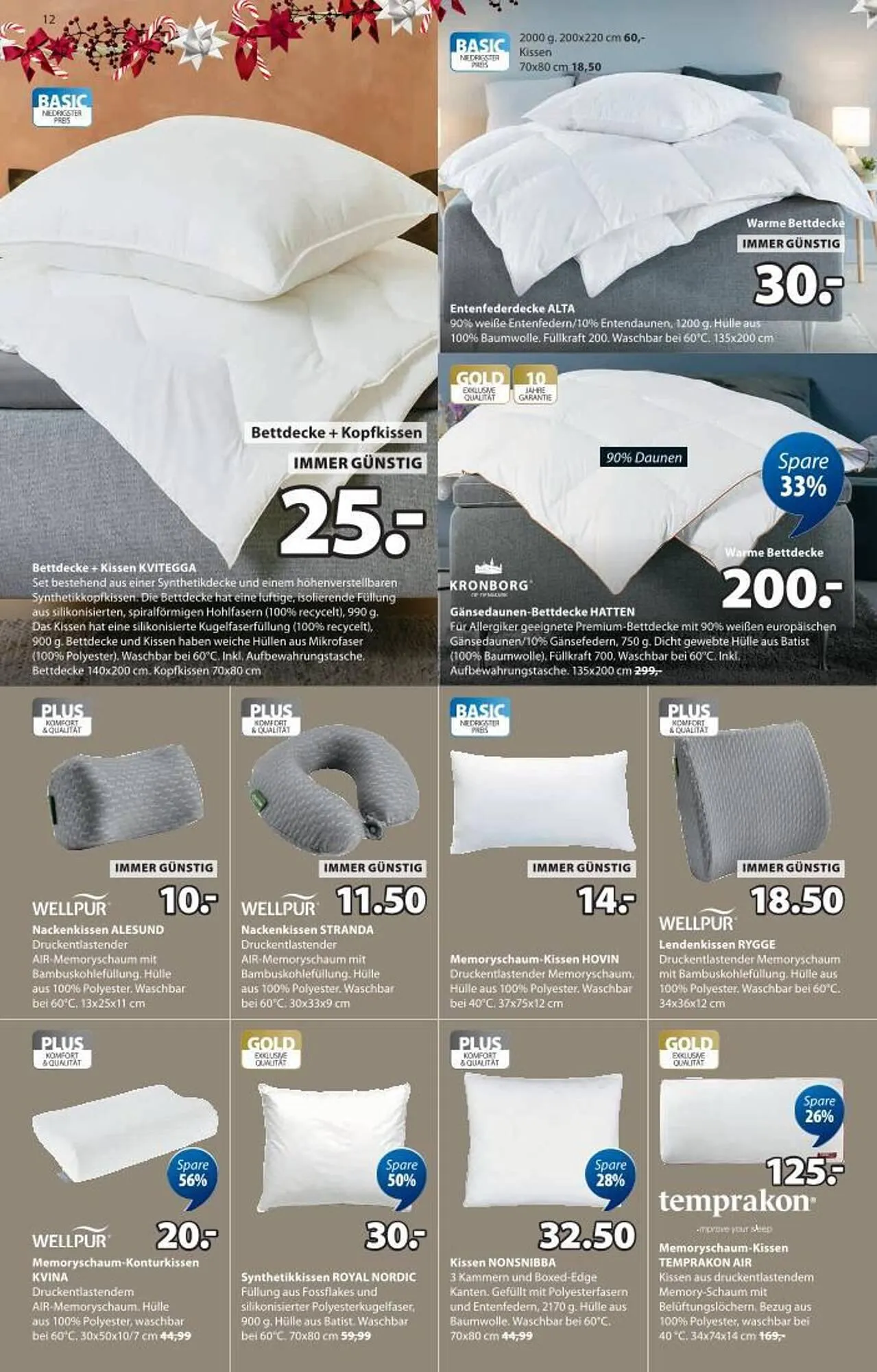 JYSK Flugblatt von 17. Dezember bis 1. Jänner 2026 - Flugblätt seite  12