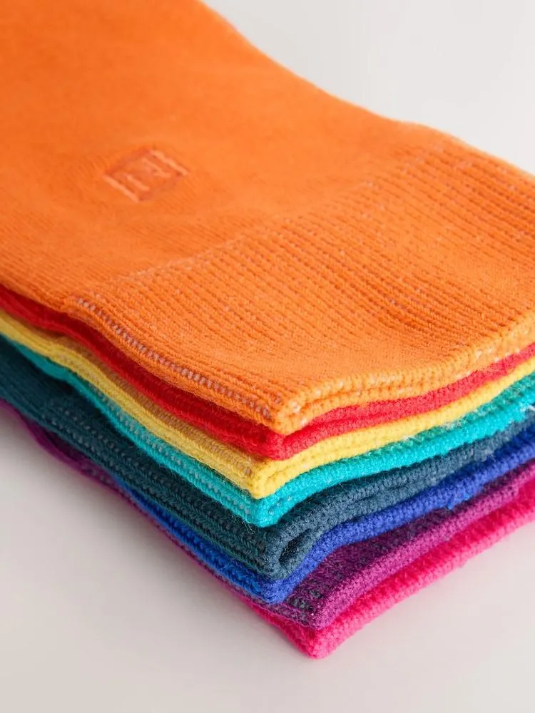 Bright Blue/Green/Red - 8er-Pack - Bestickte Dauerhaft Frische Socken