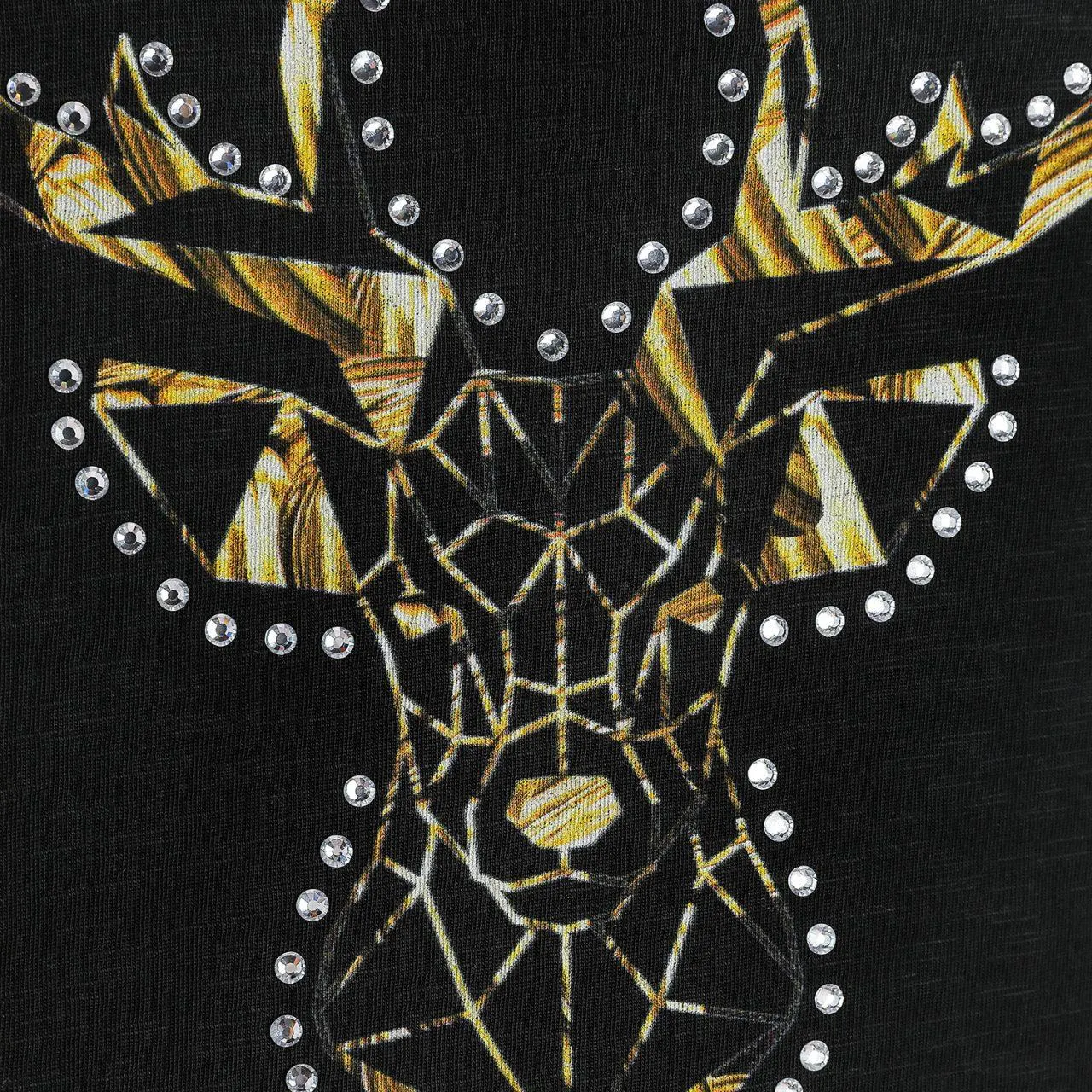 Damen T-Shirt “Candy”, Schwarz Gold