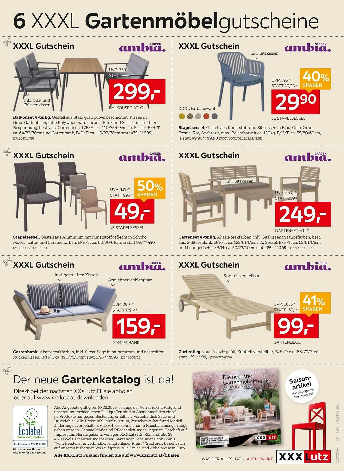 XXXLutz Prospekt von 24. Februar bis 10. März 2026 - Flugblätt seite  8