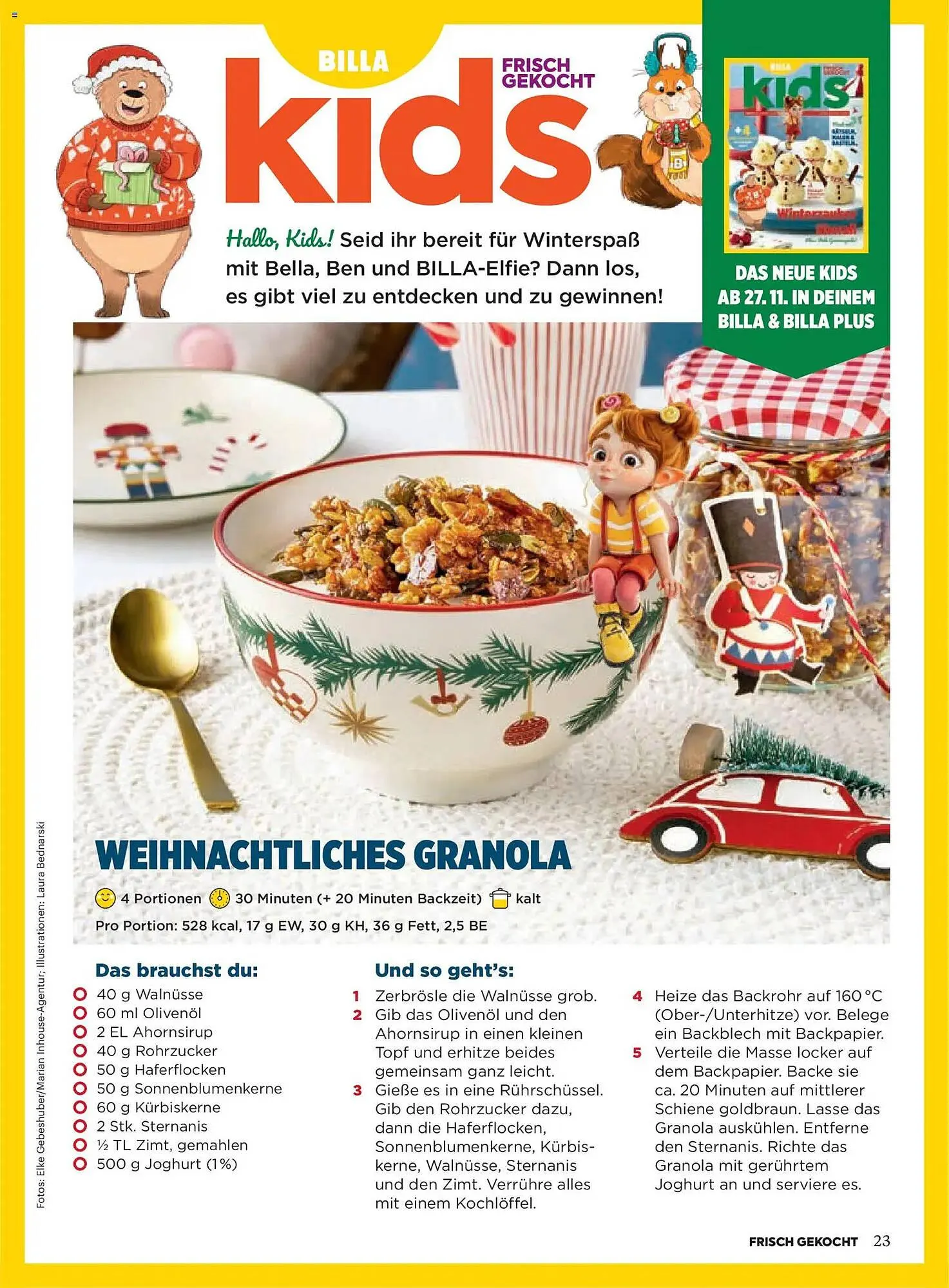 Billa Flugblatt von 1. Dezember bis 31. Dezember 2025 - Flugblätt seite  23