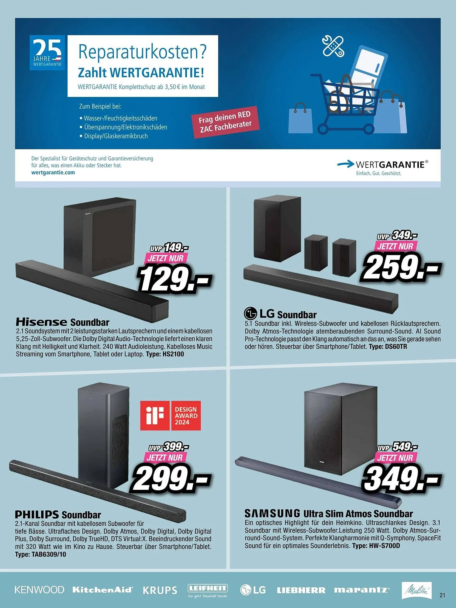 Red Zac Flugblatt von 24. November bis 12. Dezember 2024 - Flugblätt seite 21