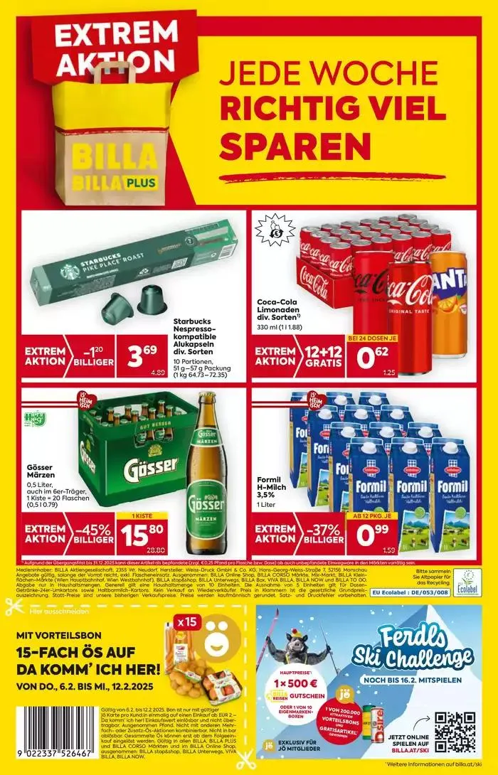 Vorschau BILLA Wien KW06 2025 von 3. Februar bis 17. Februar 2025 - Flugblätt seite 20