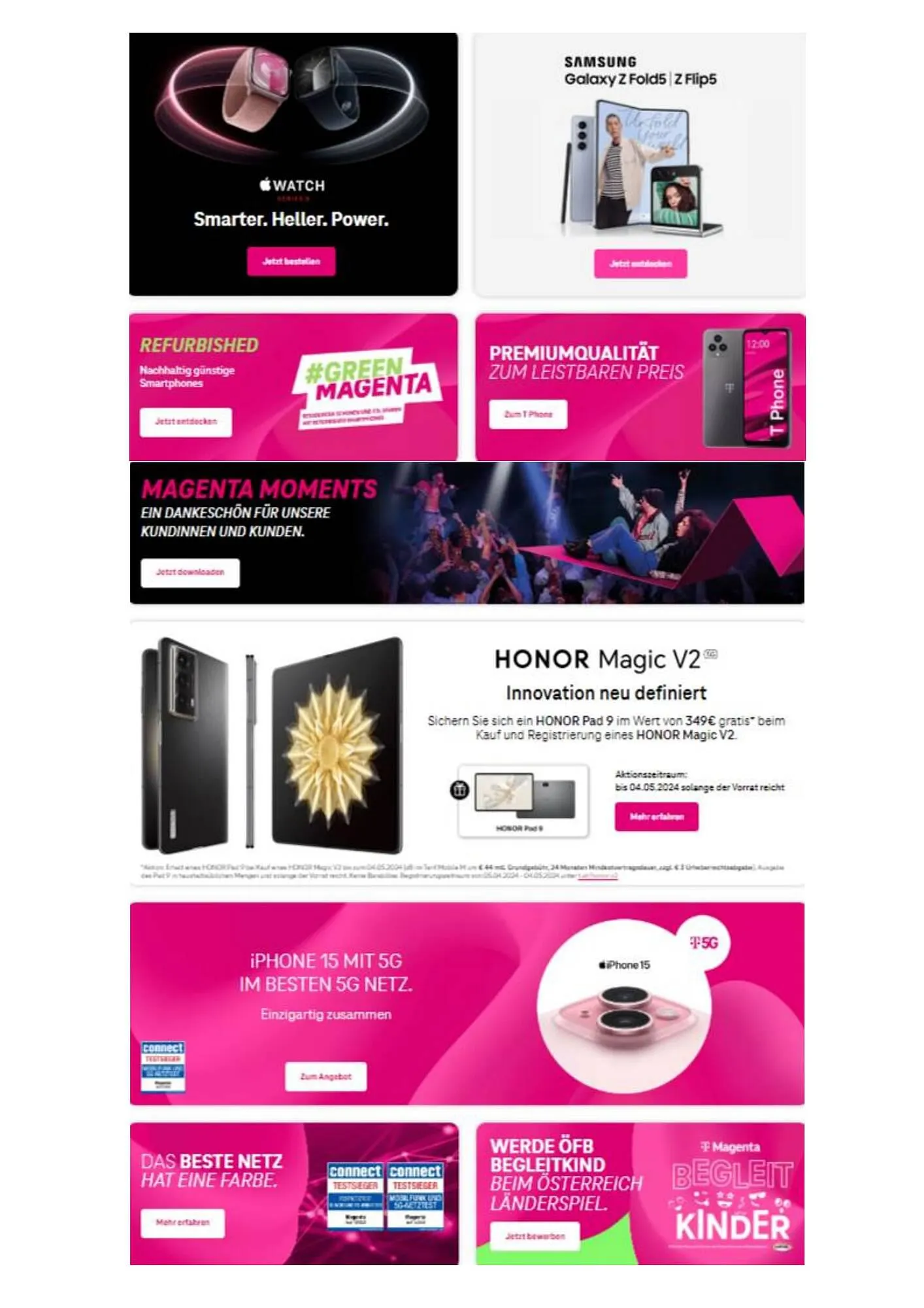 T-Mobile Flugblatt von 11. April bis 17. April 2024 - Flugblätt seite  