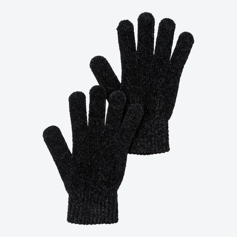 Damen-Strickhandschuhe aus Chenille