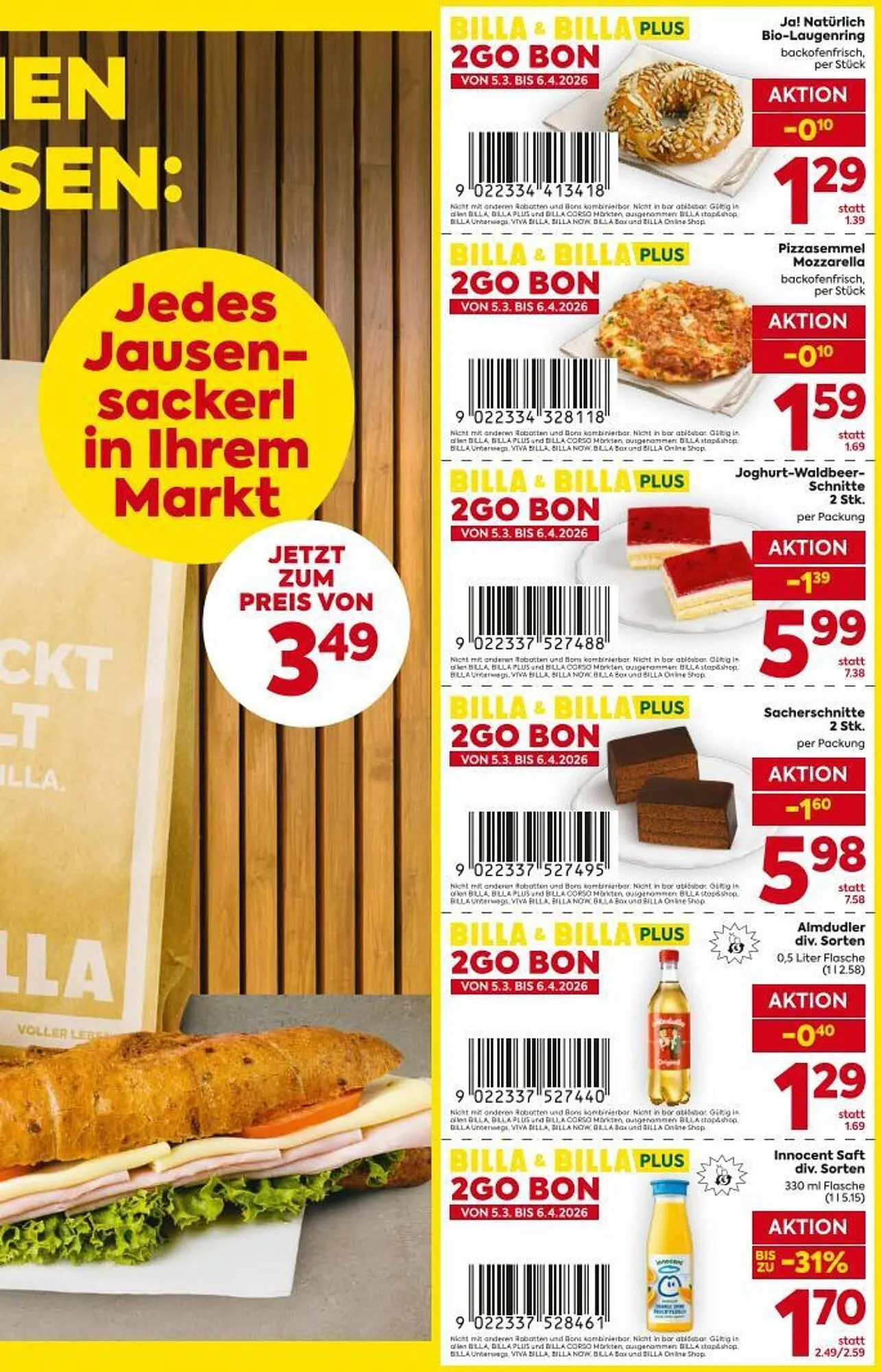 Billa Flugblatt von 5. März bis 6. April 2026 - Flugblätt seite  3
