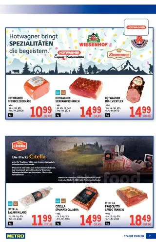 METRO Flugblatt Food - Starke Marken von 17. September bis 30. September 2026 - Flugblätt seite  7