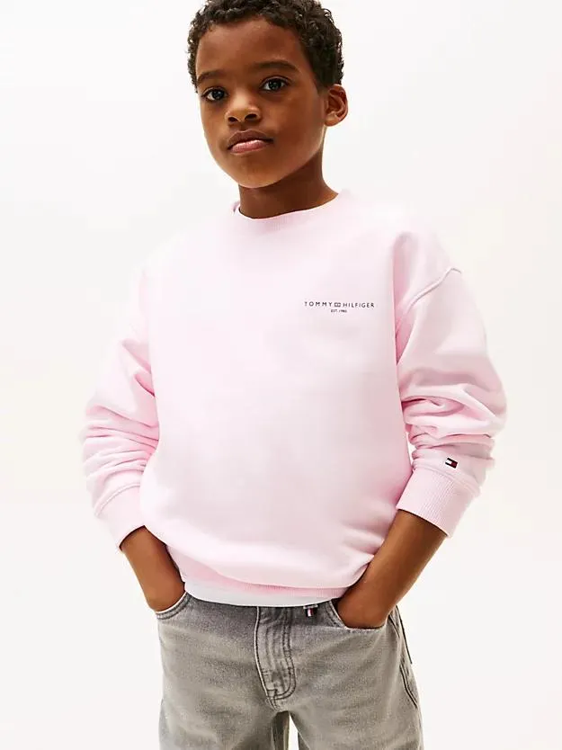 Genderneutrales Rundhals-Sweatshirt mit Logo