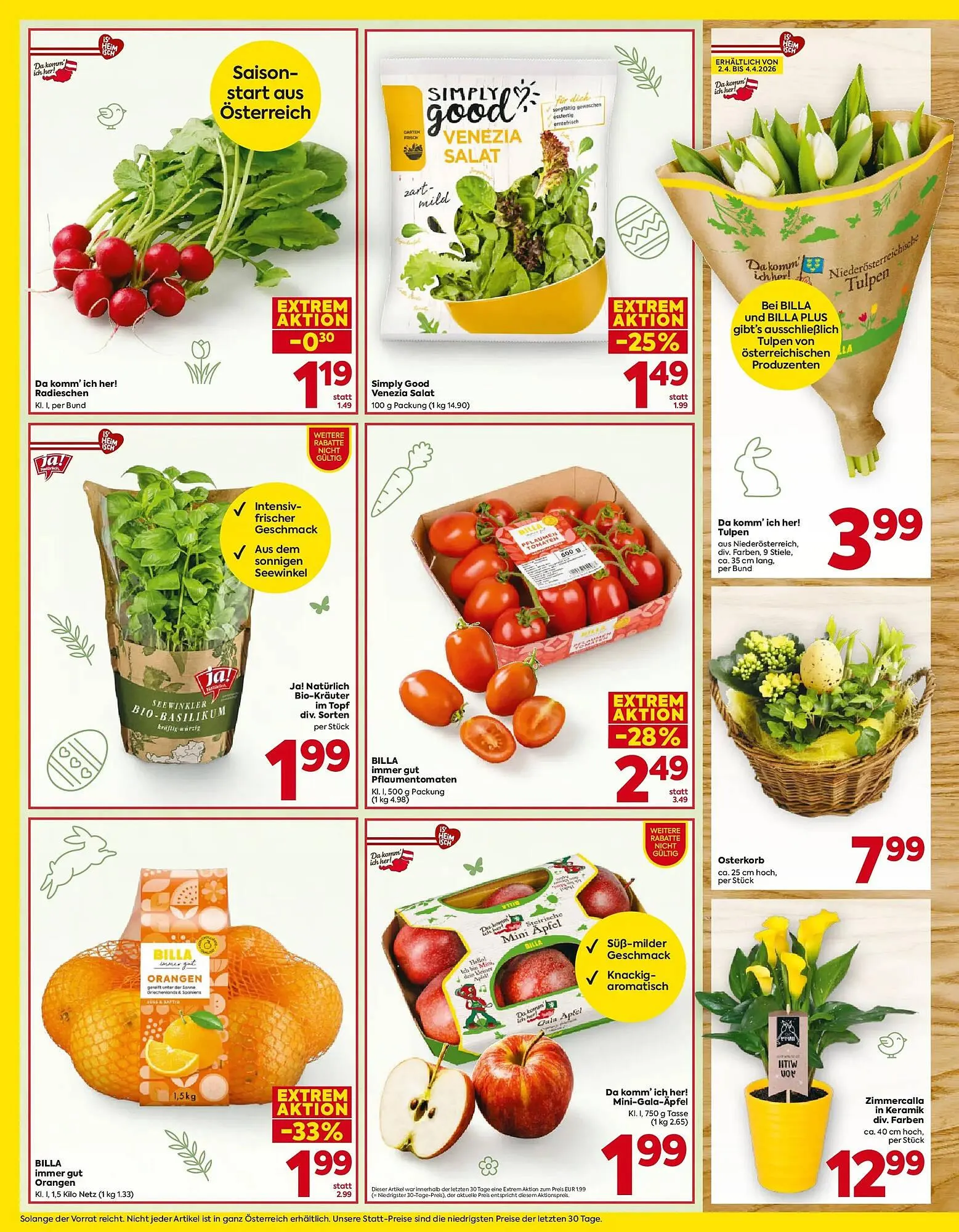 Billa Flugblatt von 26. März bis 4. April 2026 - Flugblätt seite  16