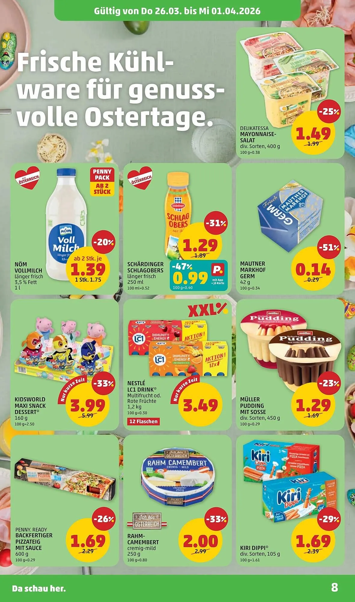 PENNY Flugblatt von 26. März bis 1. April 2026 - Flugblätt seite 8