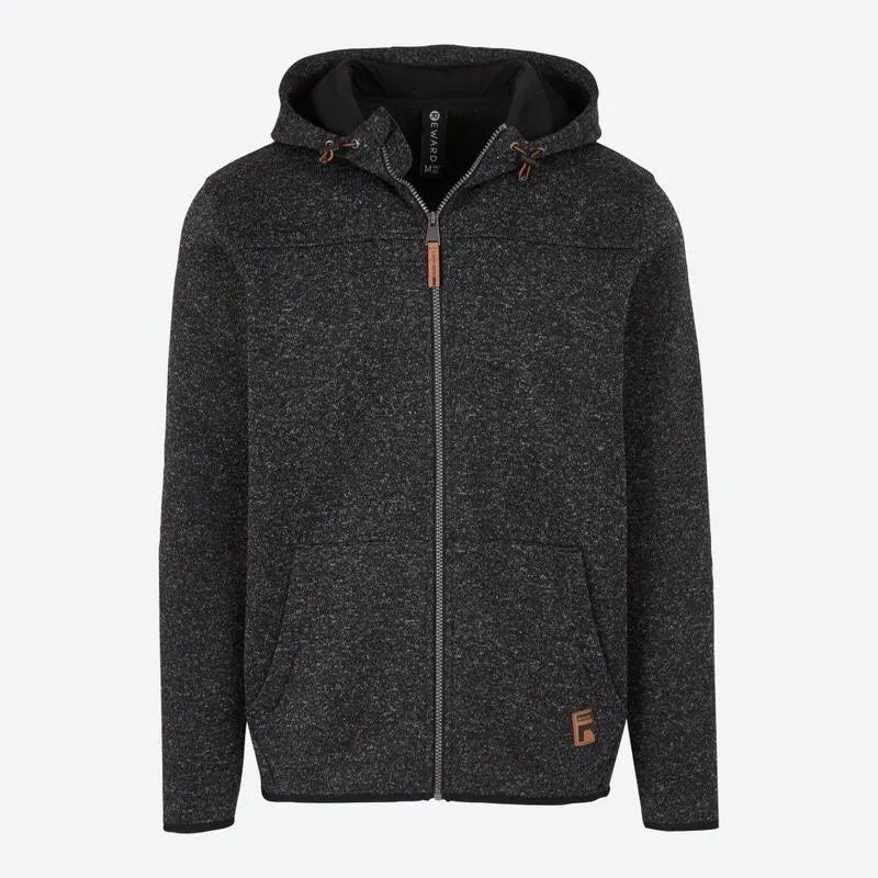 Herren-Kapuzenjacke in Strickfleece-Qualität