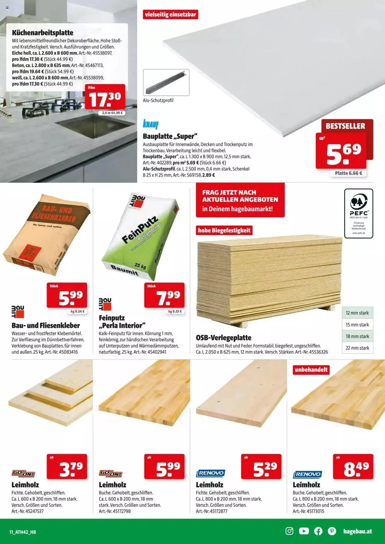 Hagebau Flugblatt von 6. Dezember bis 23. Dezember 2023 - Flugblätt seite 11