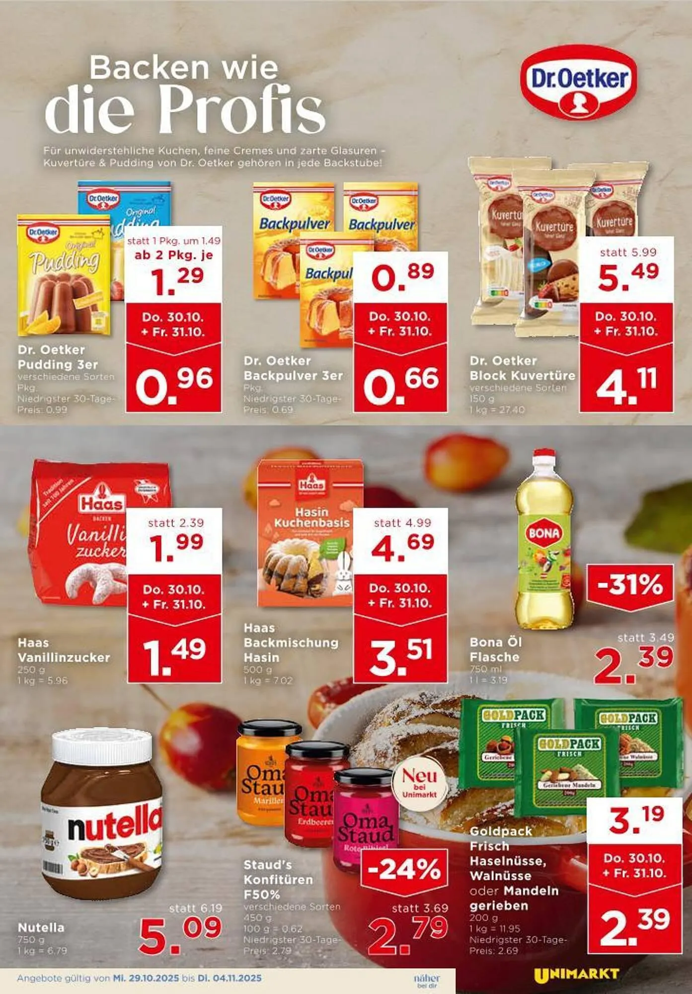 Unimarkt Flugblatt von 29. Oktober bis 4. November 2025 - Flugblätt seite  5