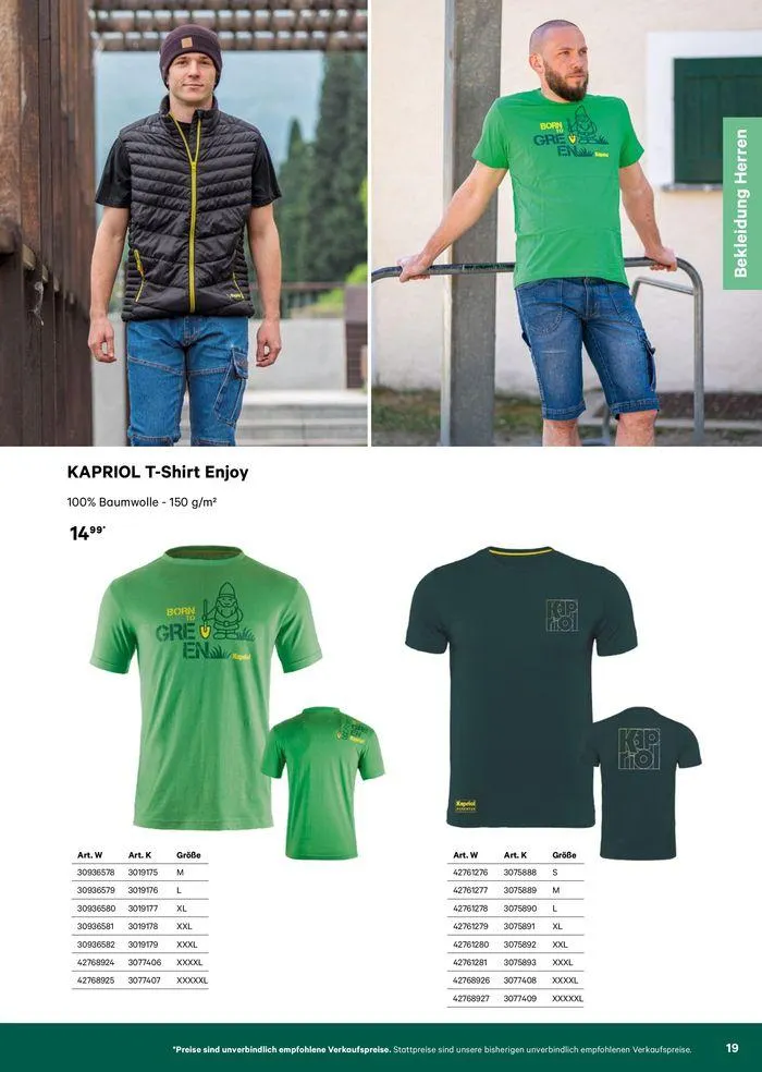 Katalog Bekleidung 2024 von 17. Mai bis 26. Mai 2024 - Flugblätt seite  19