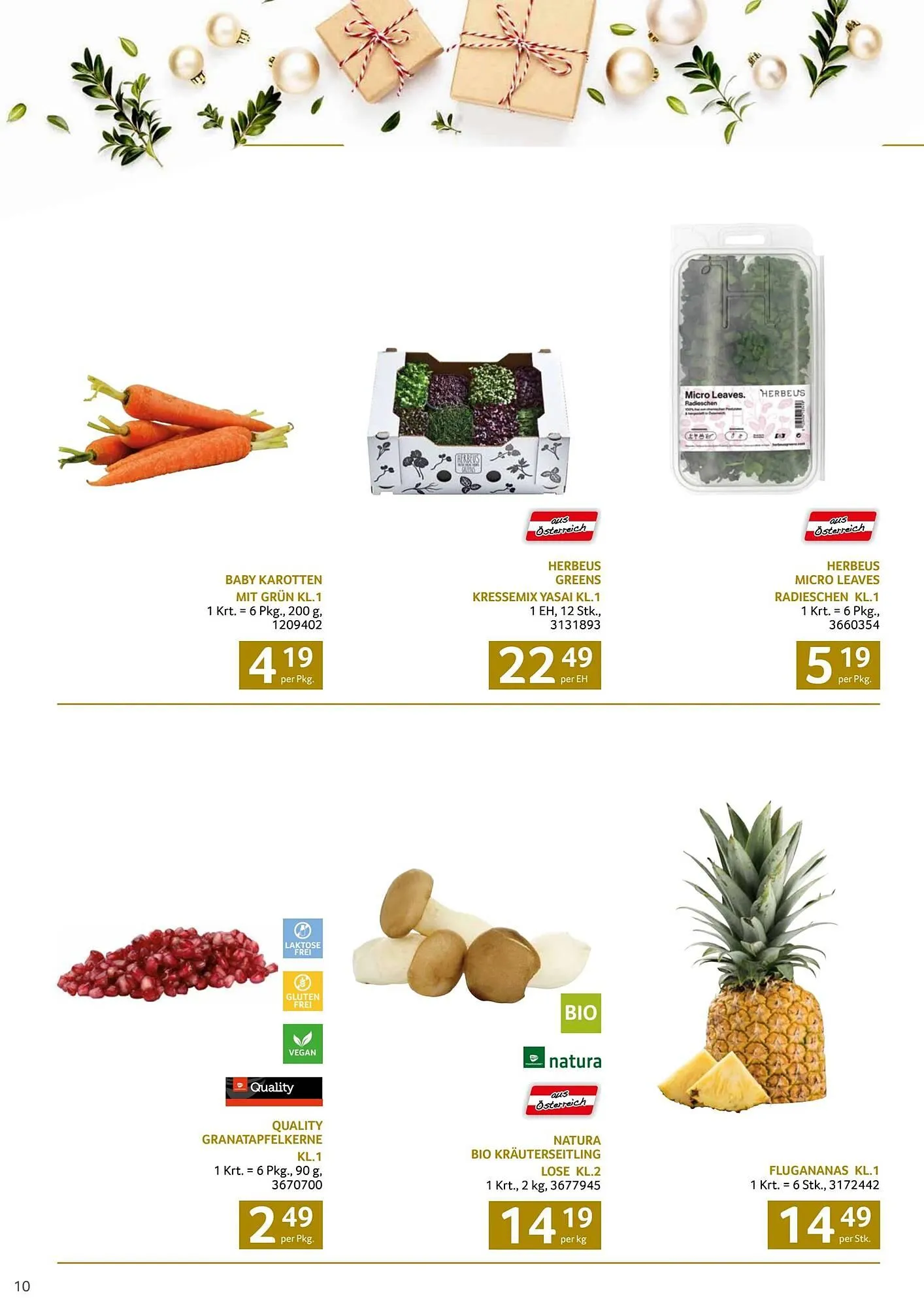 Transgourmet Flugblatt von 13. Oktober bis 25. Dezember 2024 - Flugblätt seite 10