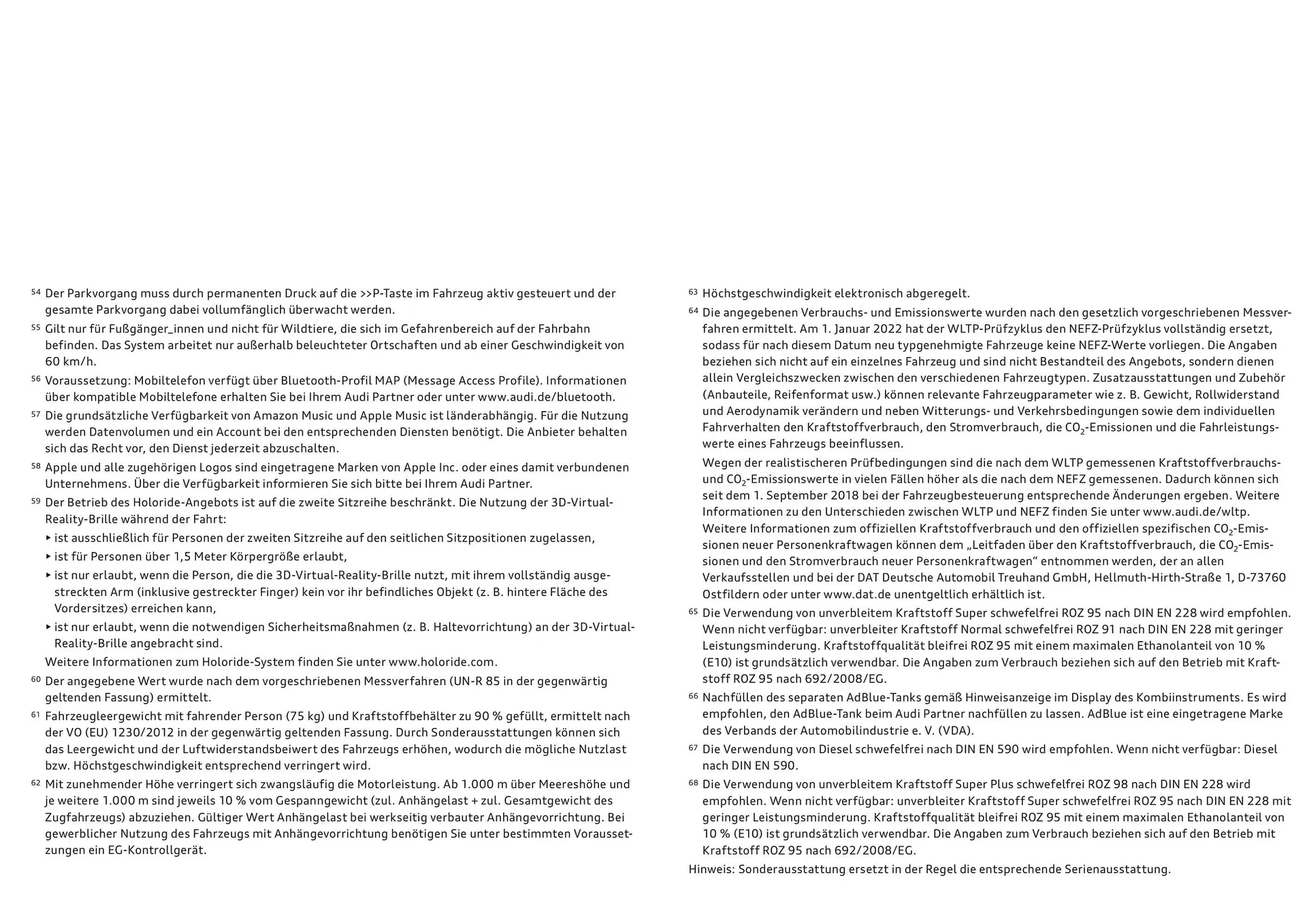 Audi Flugblatt von 20. November bis 22. Juli 2026 - Flugblätt seite  112