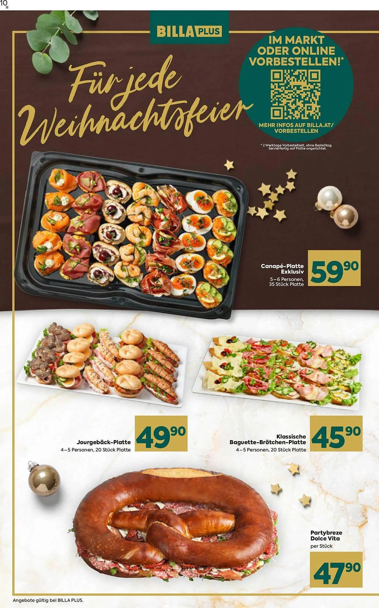 Billa Flugblatt von 30. November bis 23. Dezember 2023 - Flugblätt seite 10