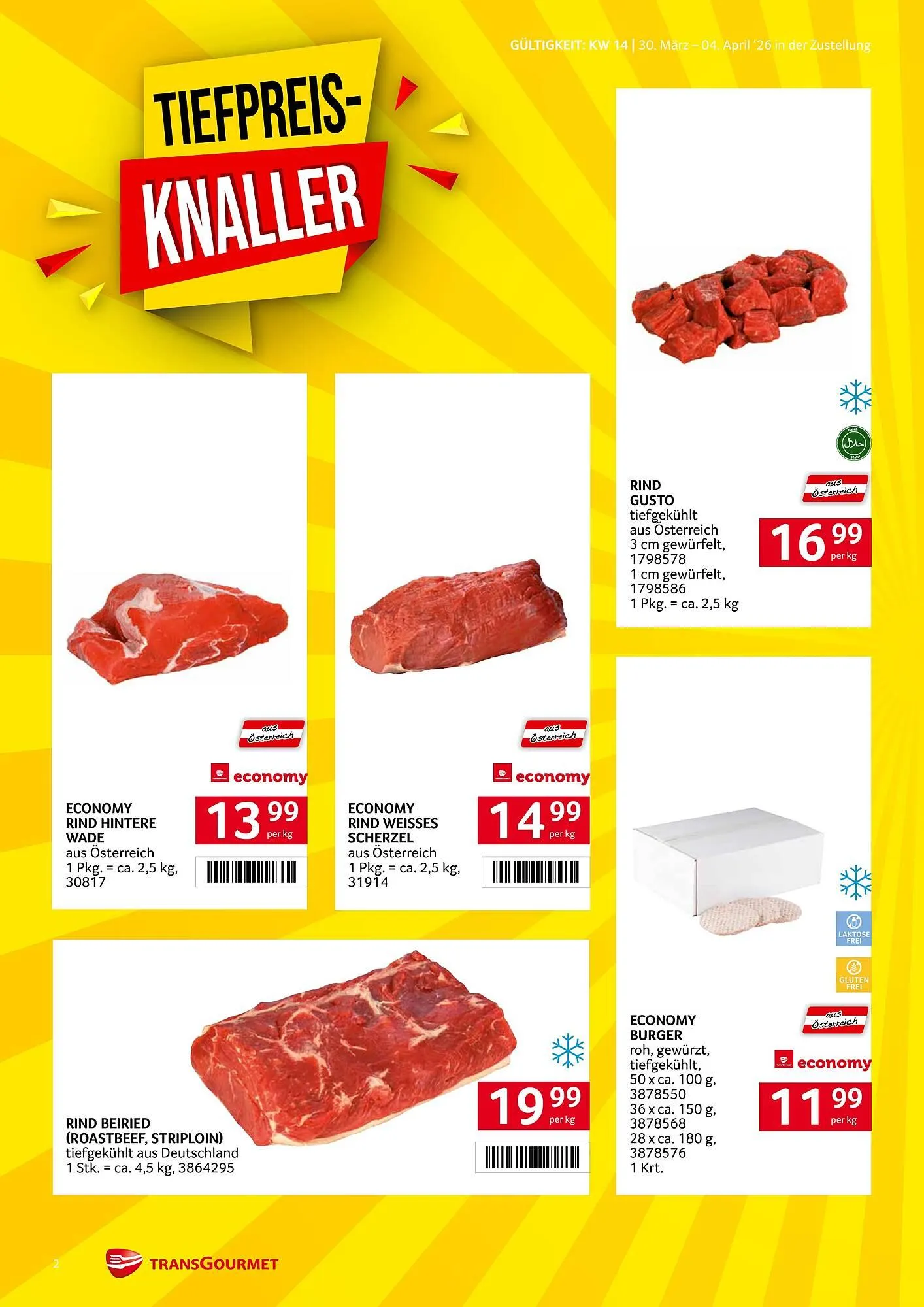 Transgourmet Flugblatt von 30. März bis 4. April 2026 - Flugblätt seite  2