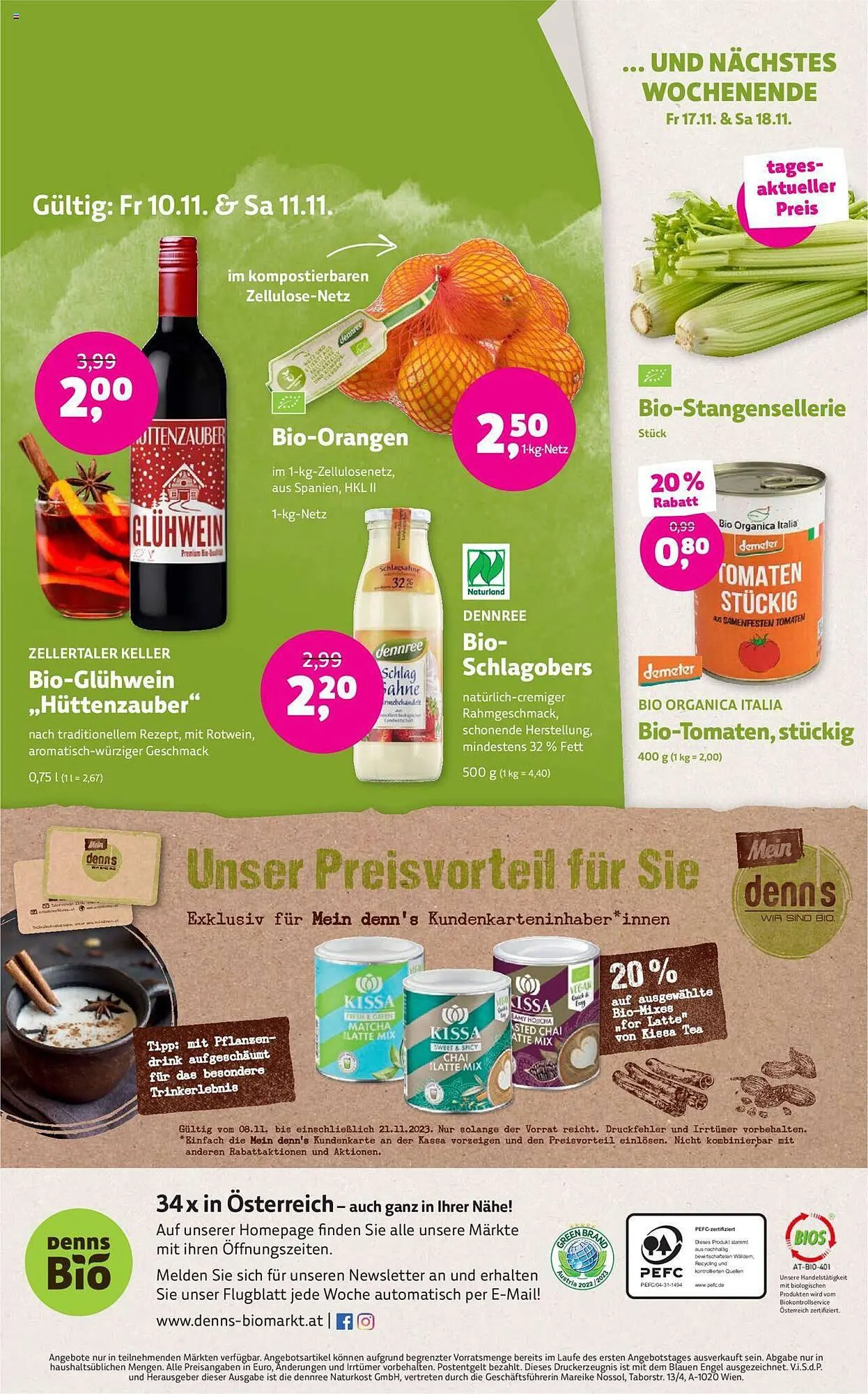 Denn's Biomarkt Flugblatt von 8. November bis 21. November 2023 - Flugblätt seite 16