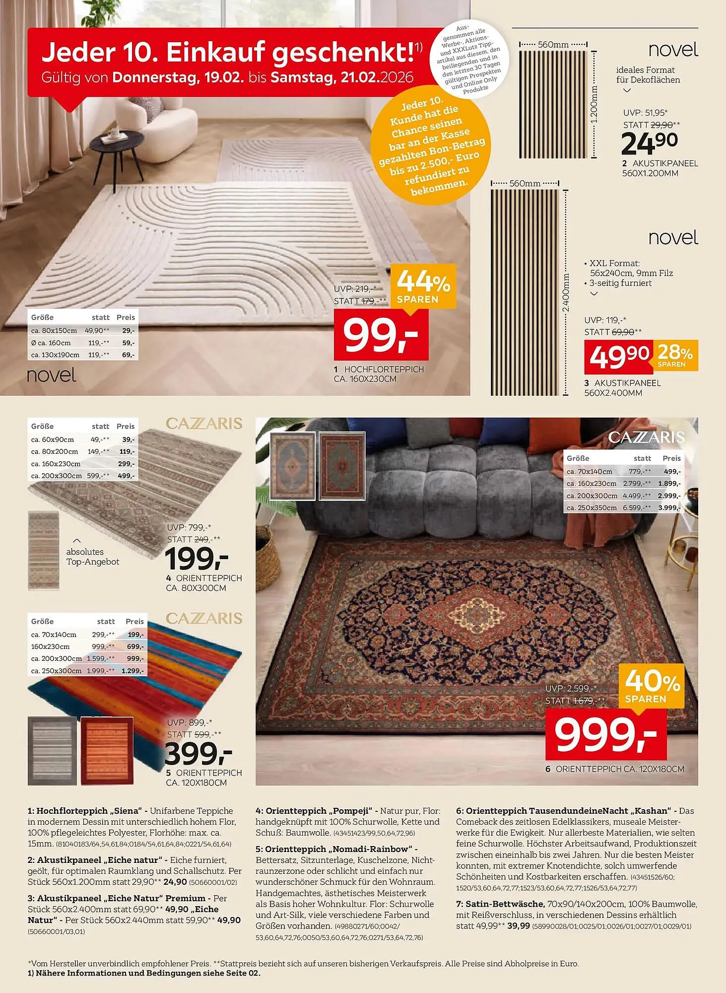 XXXLutz Prospekt von 18. Februar bis 24. Februar 2026 - Flugblätt seite 22