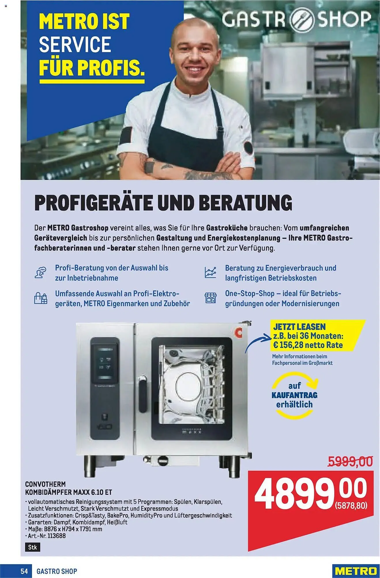Metro Flugblatt von 19. März bis 1. April 2026 - Flugblätt seite  54