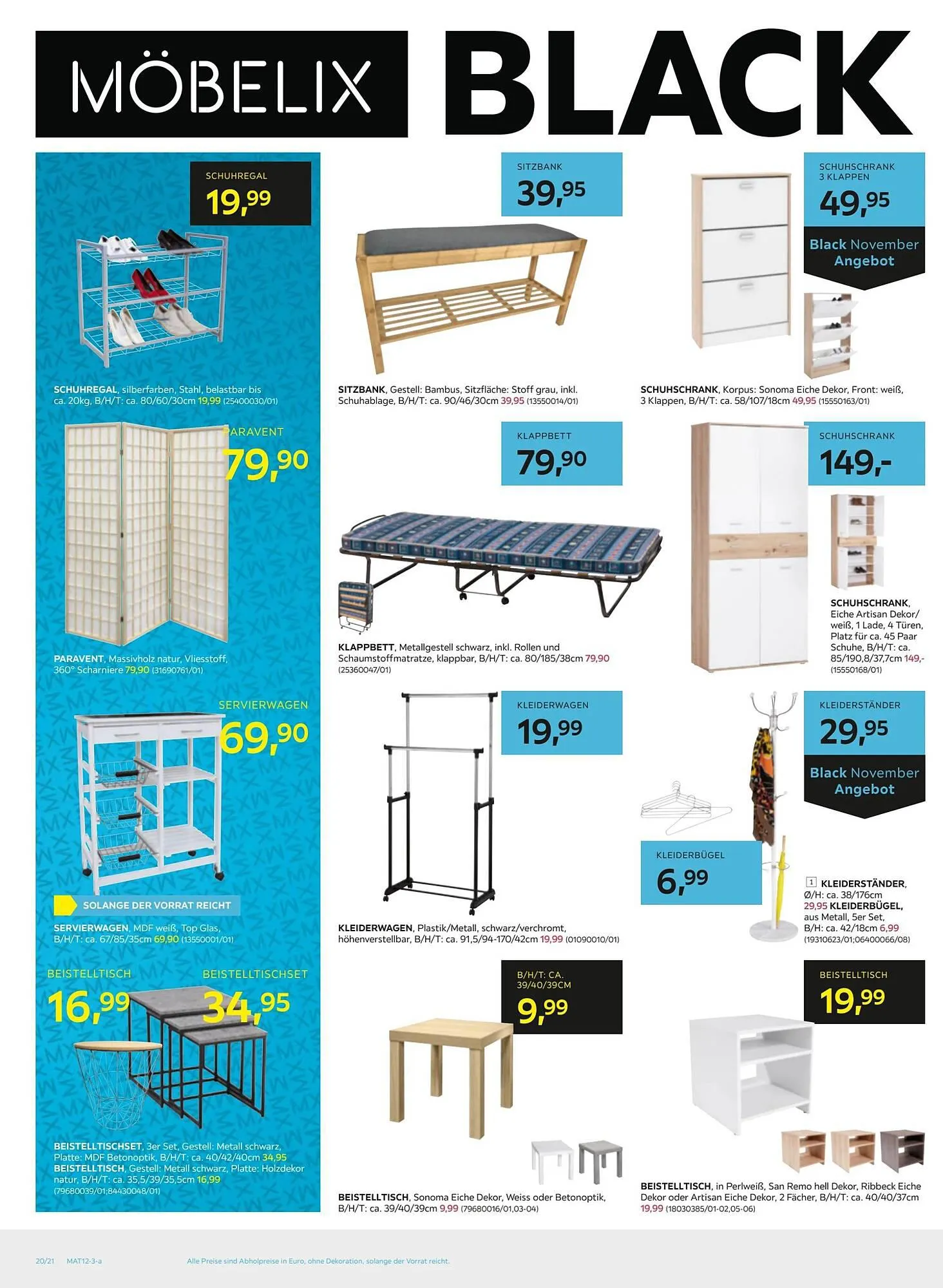 Möbelix Flugblatt von 19. November bis 28. November 2023 - Flugblätt seite 20
