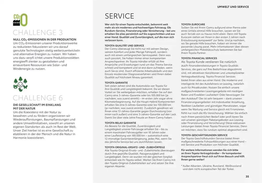 Toyota Camry von 7. Dezember bis 7. Dezember 2025 - Flugblätt seite  35