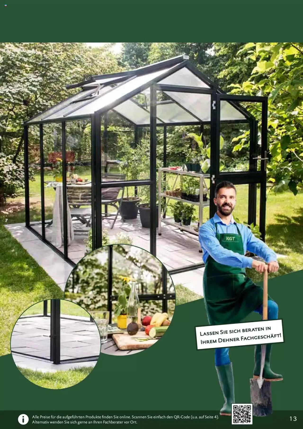 Dehner - KGT Premium Gewächshäuser von 12. Jänner bis 31. Dezember 2023 - Flugblätt seite 13