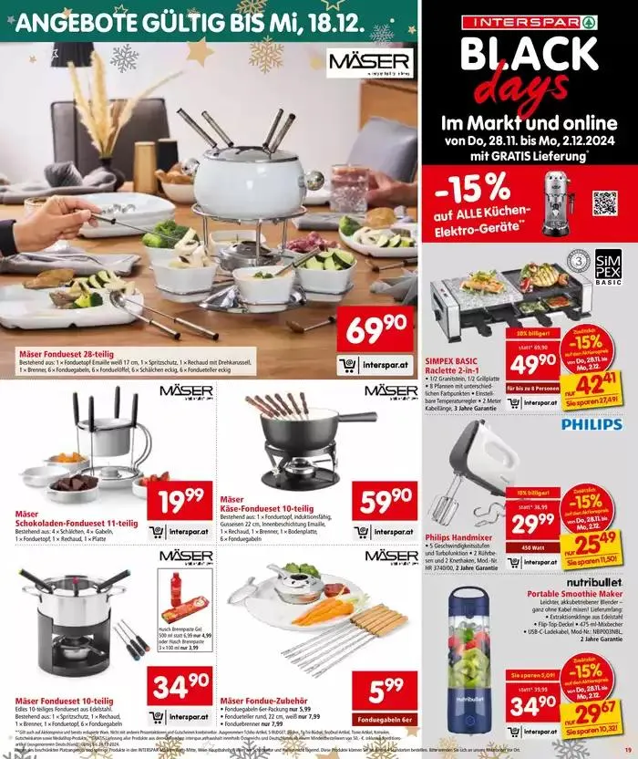 Interspar flugblatt von 29. November bis 13. Dezember 2024 - Flugblätt seite 19