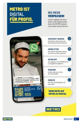 METRO Flugblatt Food - Metro Profi von 3. September bis 16. September 2026 - Flugblätt seite  63