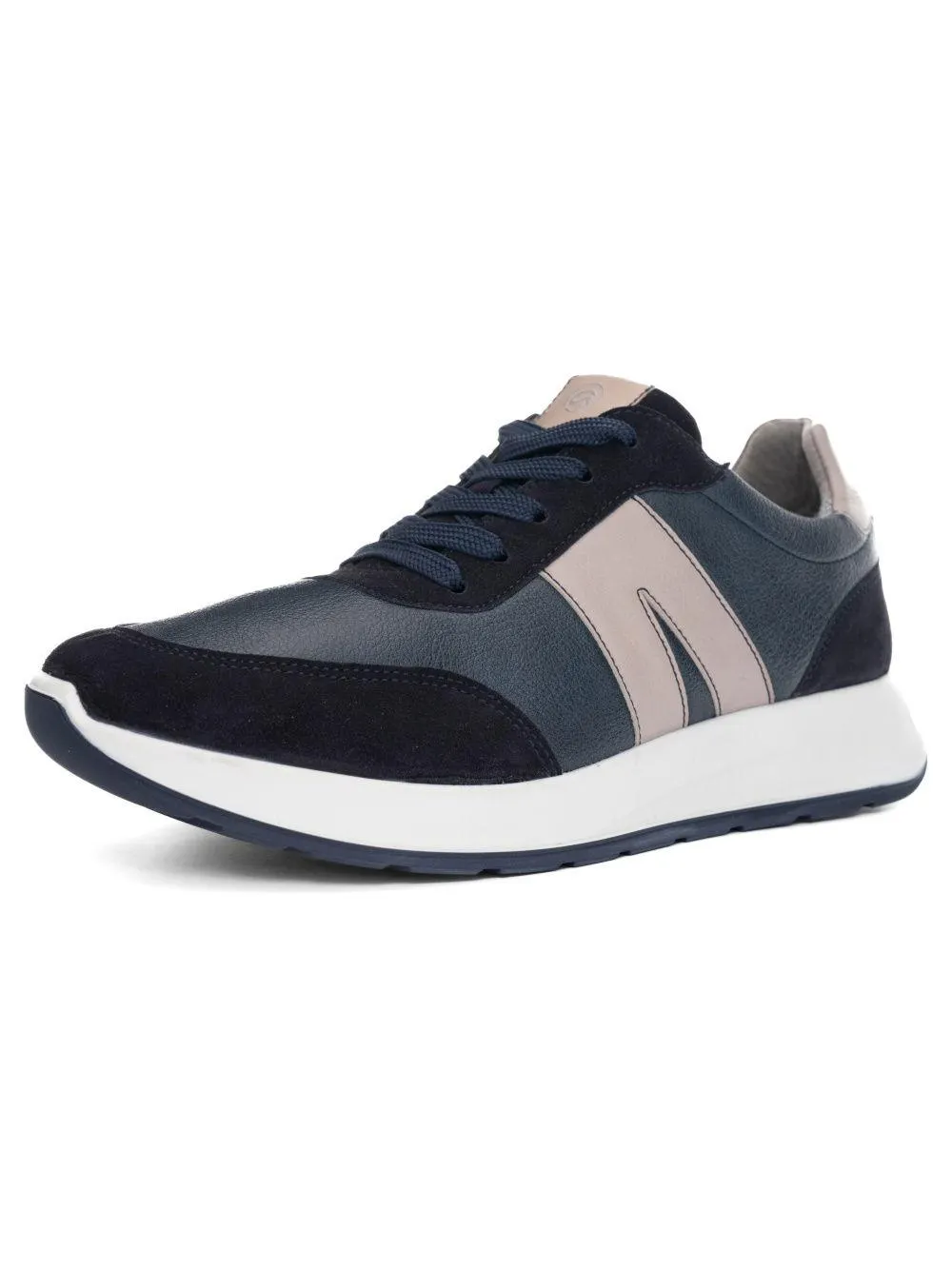 Herren Schnürer Matteo blau pebble