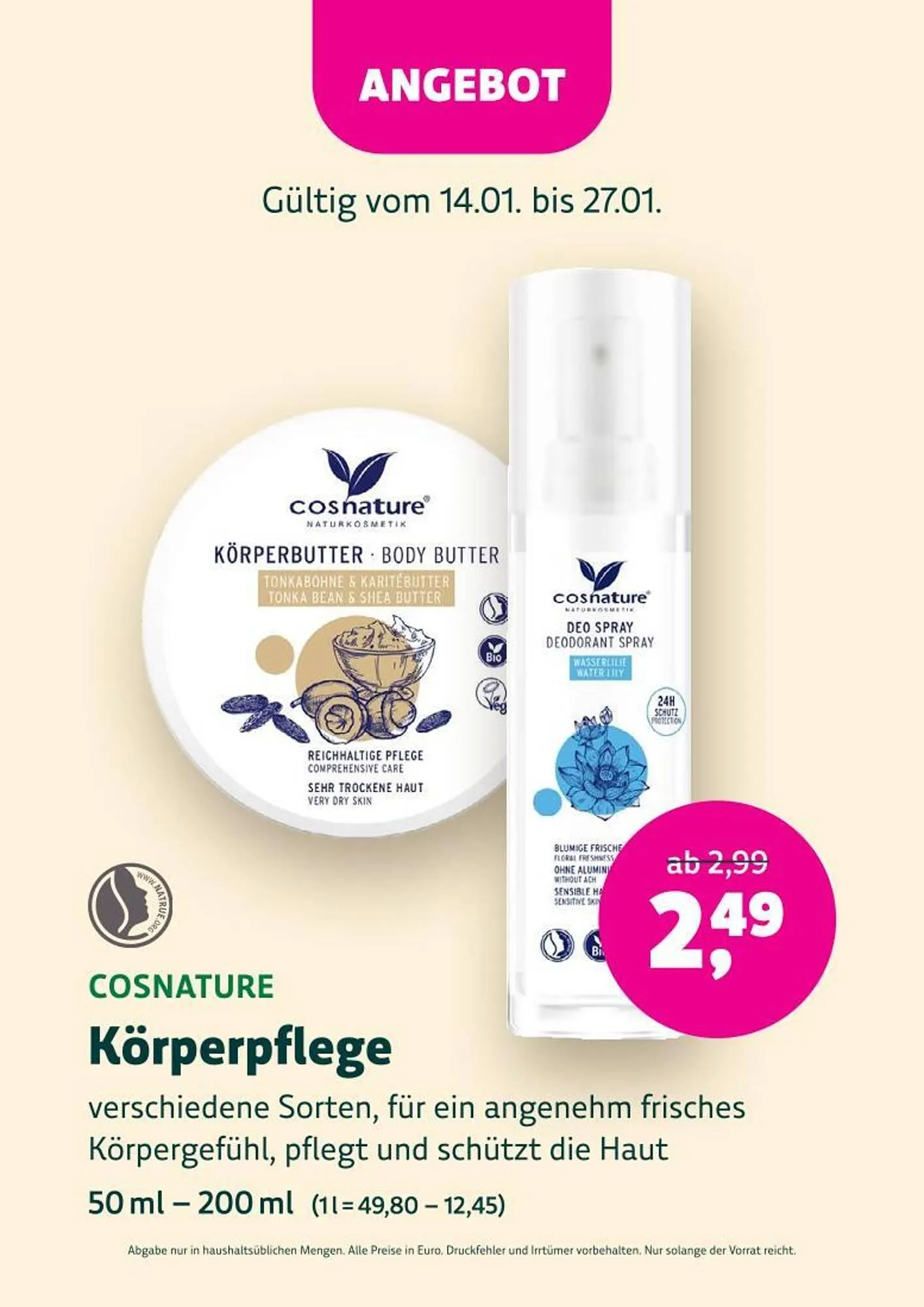 Denn's Biomarkt Flugblatt von 14. Jänner bis 27. Jänner 2026 - Flugblätt seite  66