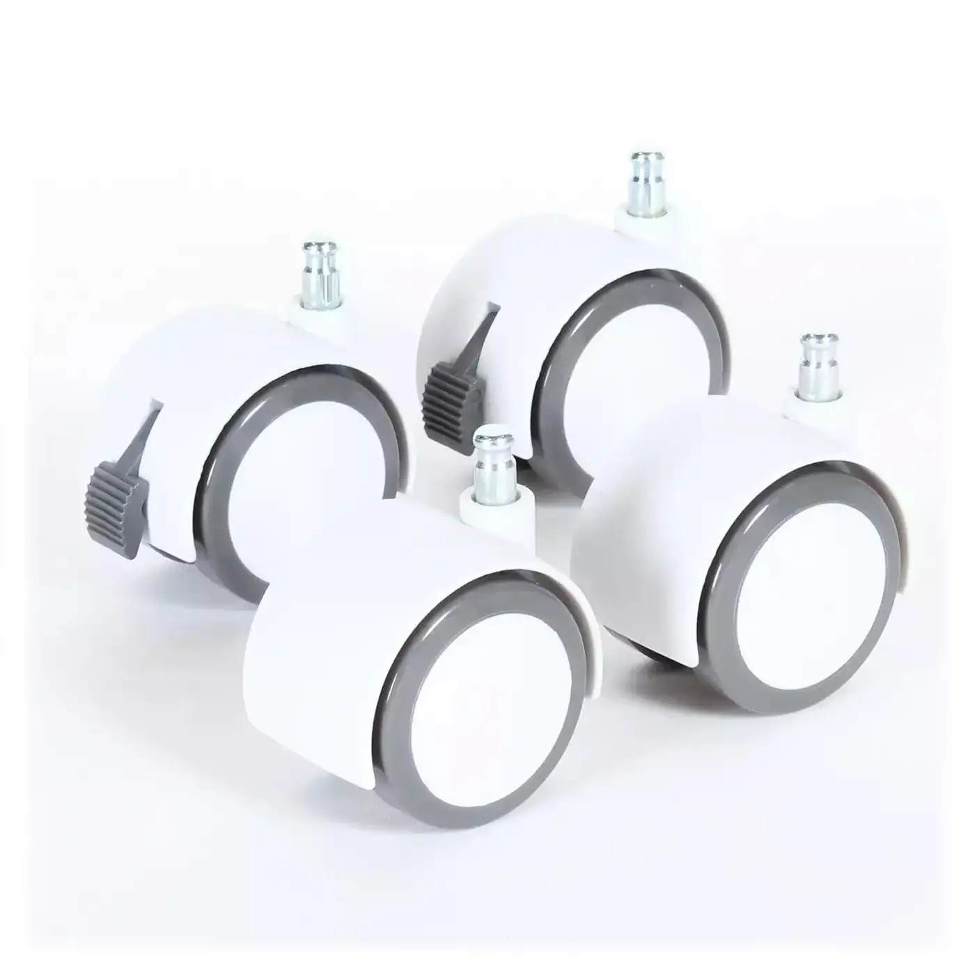 Parkettrollensatz weiß