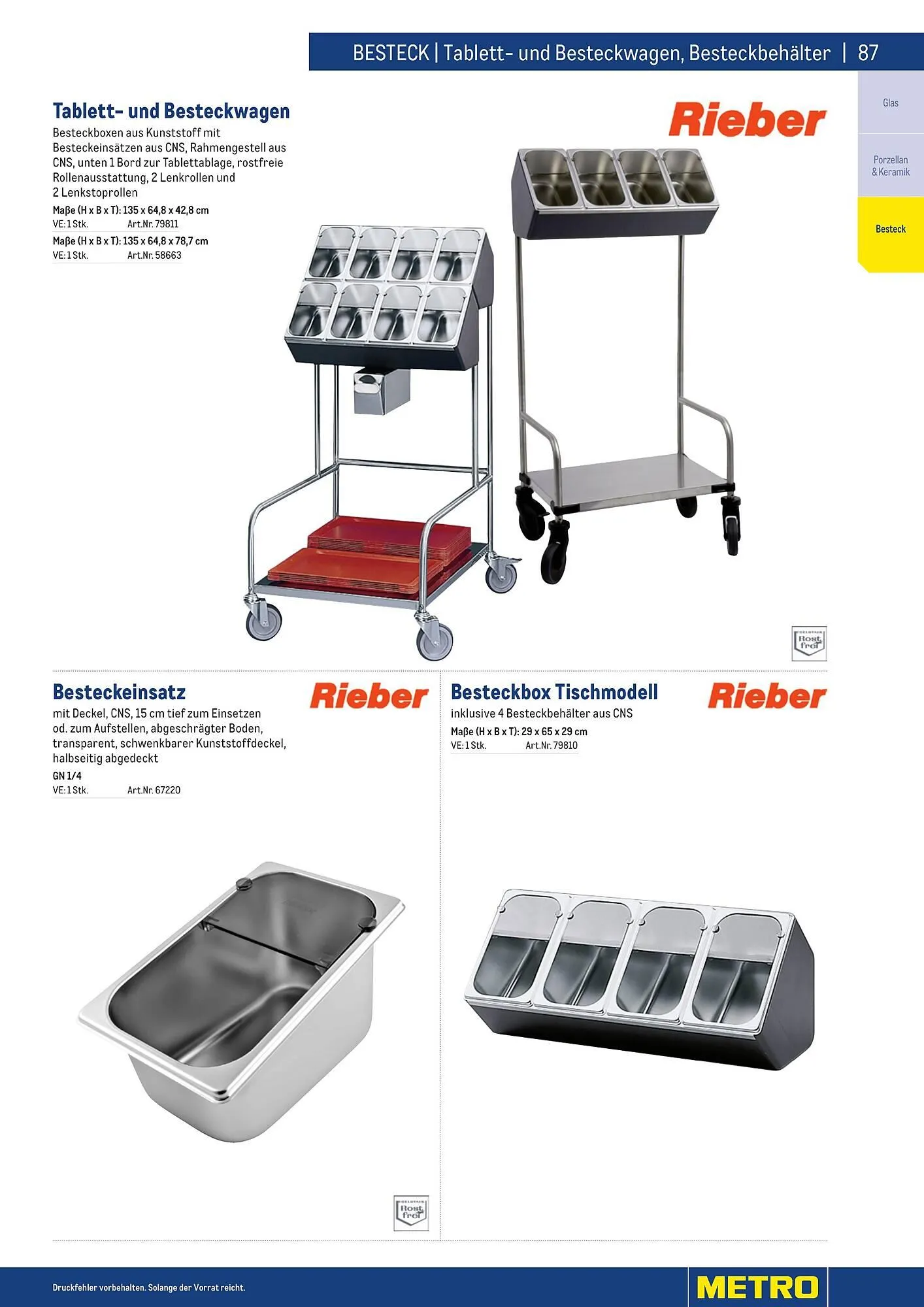 Metro Flugblatt von 25. März bis 31. Dezember 2026 - Flugblätt seite  87