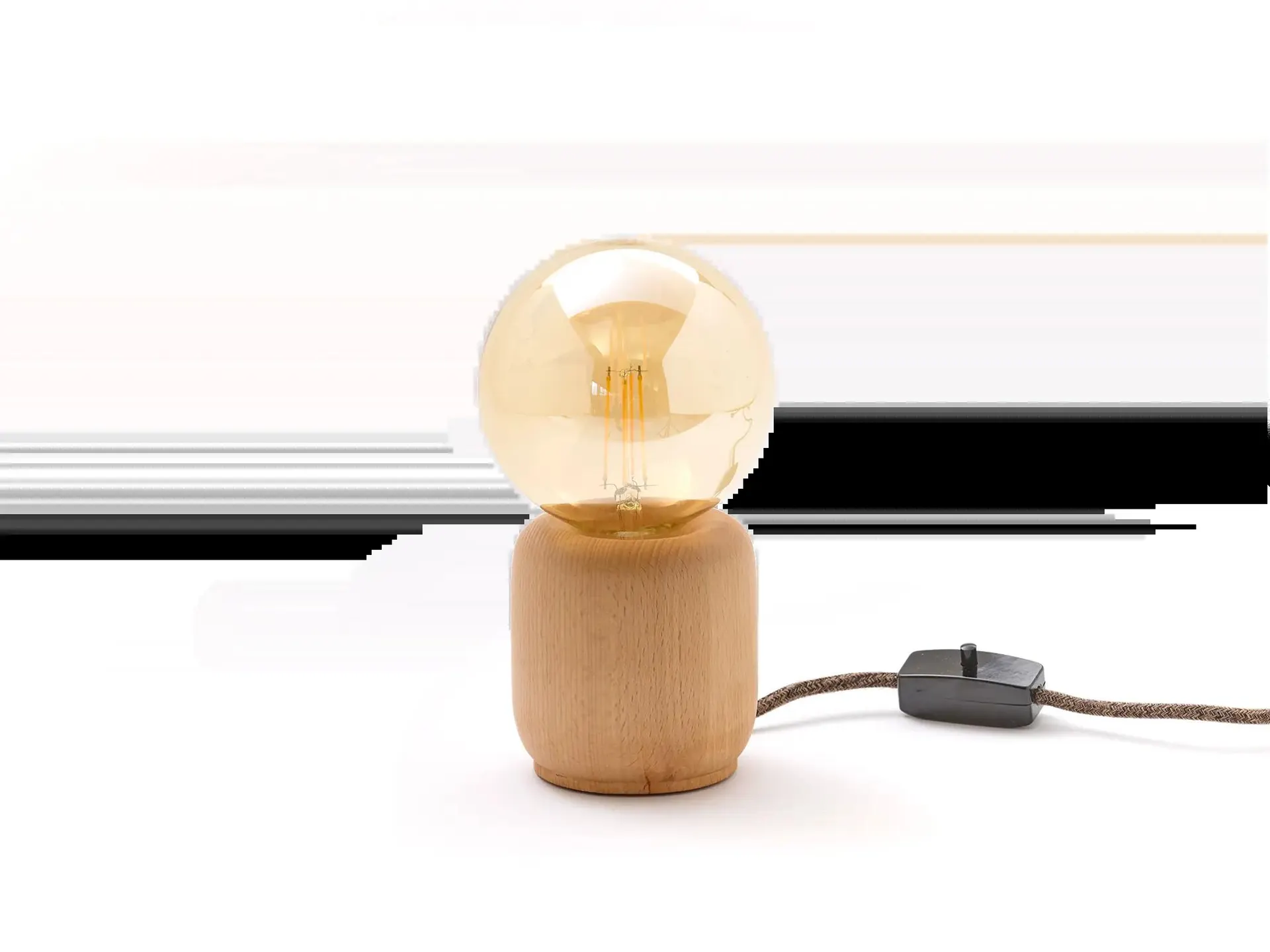 Tischleuchte Osino inkl. Leuchtmittel, Buche