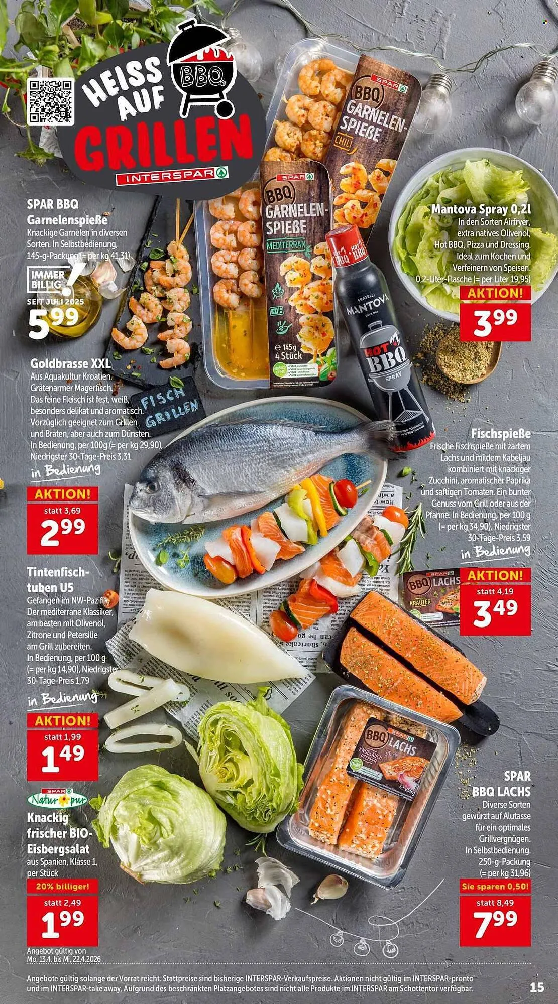 Interspar Flugblatt von 9. April bis 22. April 2026 - Flugblätt seite  15