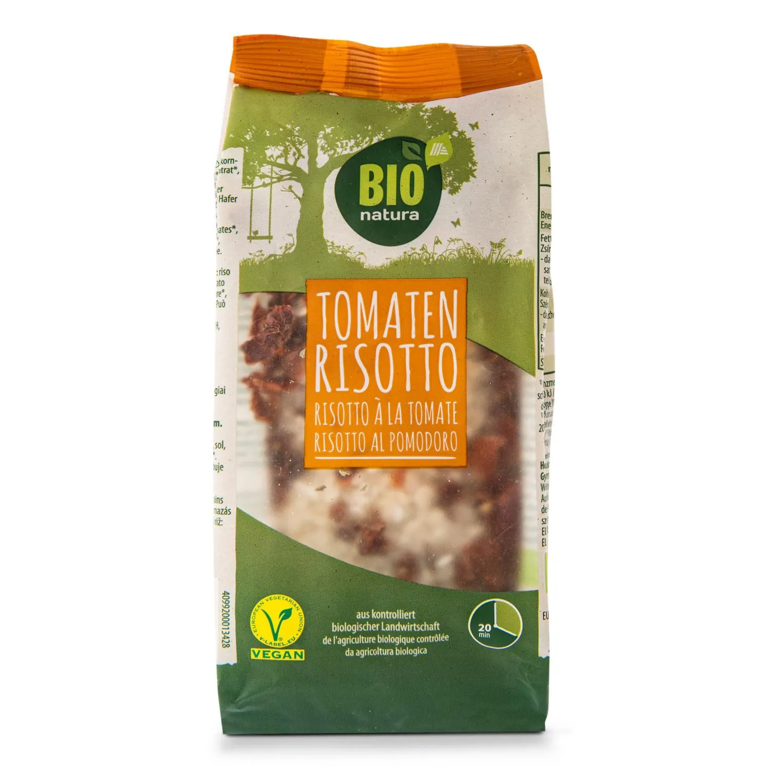 BIO NATURA BIO vegetarisches Gericht, Tomatenrisotto