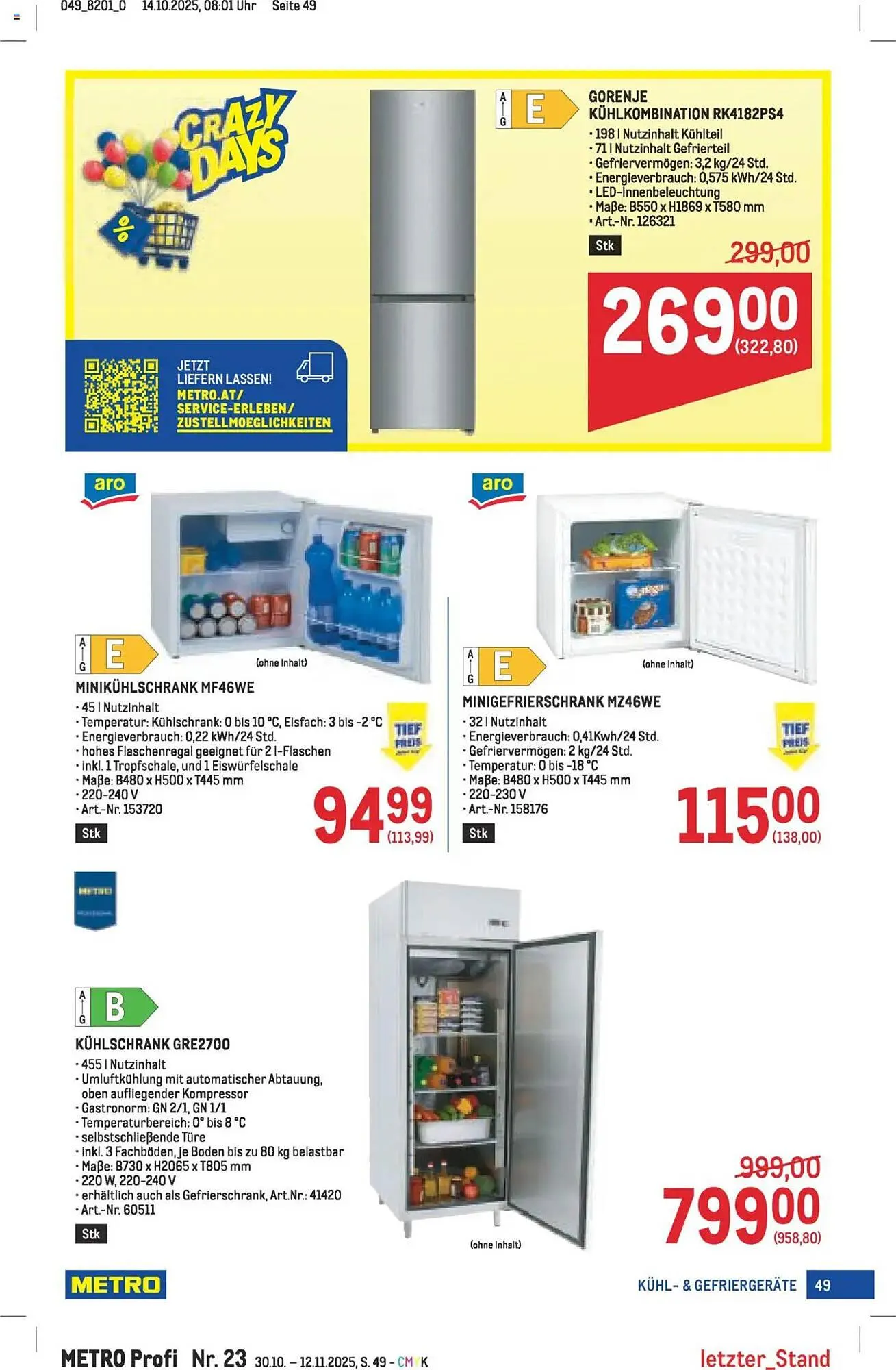 Metro Flugblatt von 30. Oktober bis 12. November 2025 - Flugblätt seite  49