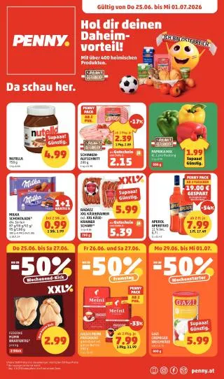 PENNY Flugblatt von 25. Juni bis 1. Juli 2026 - Flugblätt seite 1