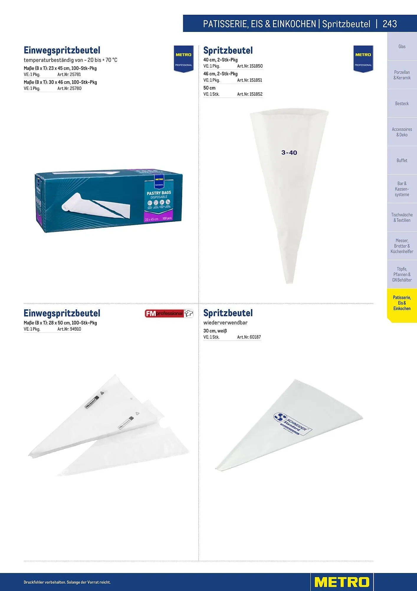 Metro Flugblatt von 25. März bis 31. Dezember 2026 - Flugblätt seite  243