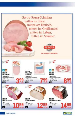 METRO Flugblatt Food von 23. Juli bis 5. August 2026 - Flugblätt seite 4