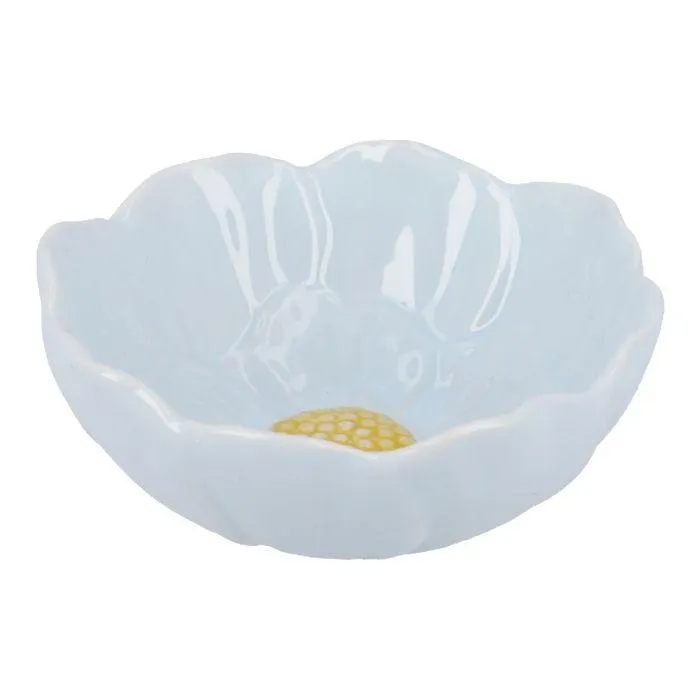 Schale Blüten, hellblau, 9.5 cm