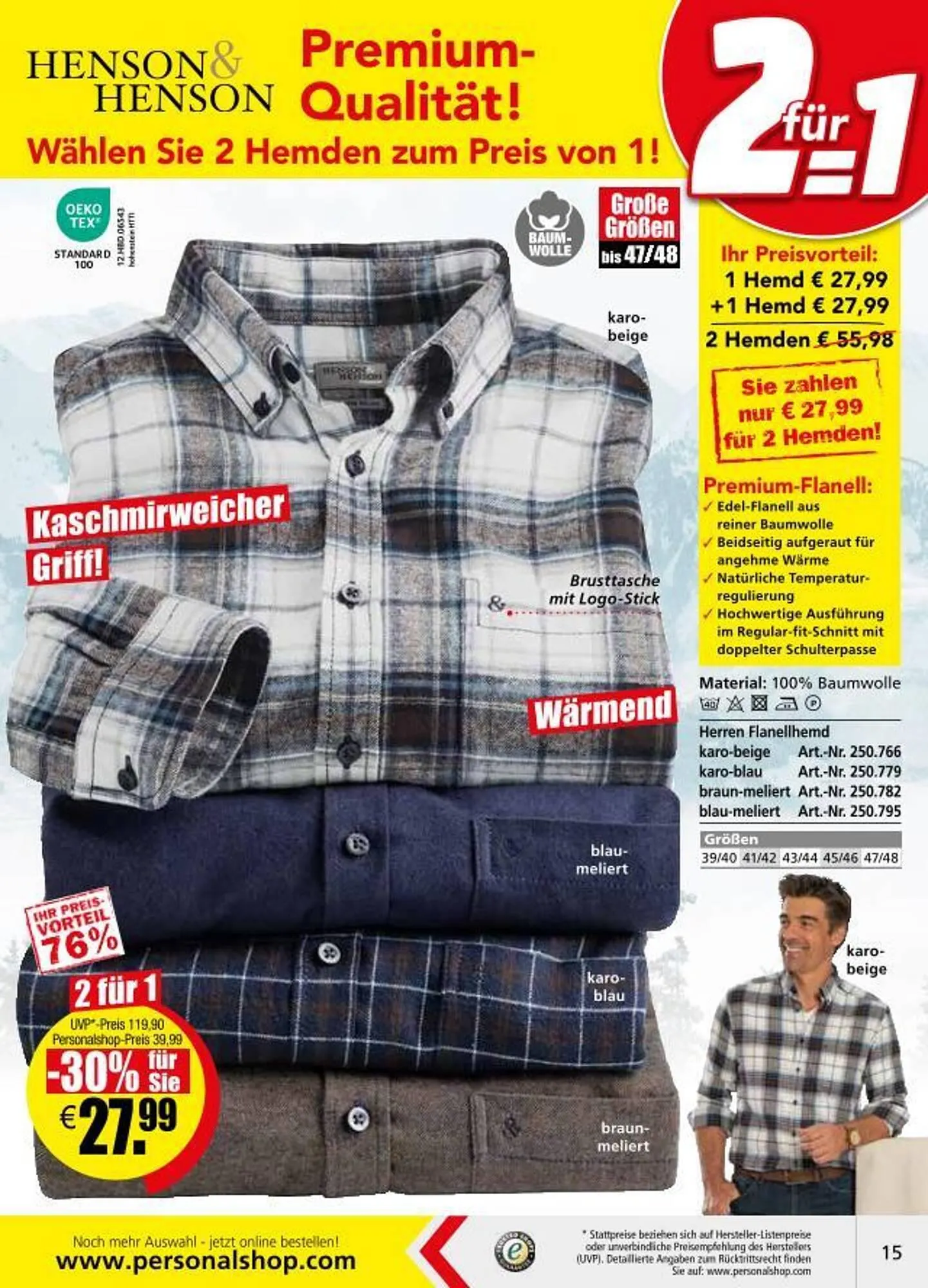 Personalshop Flugblatt von 1. November bis 30. November 2024 - Flugblätt seite  15
