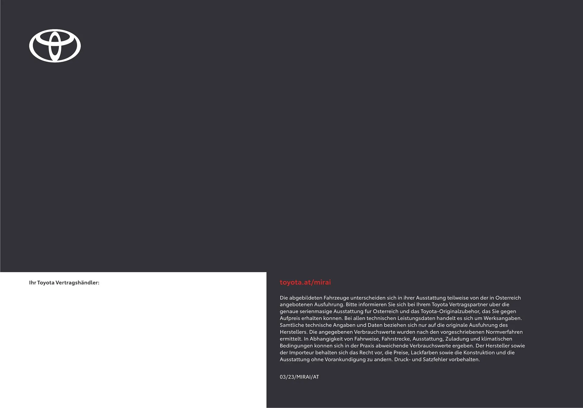Toyota Mirai Flugblatt von 11. Juli bis 9. Jänner 2025 - Flugblätt seite 38