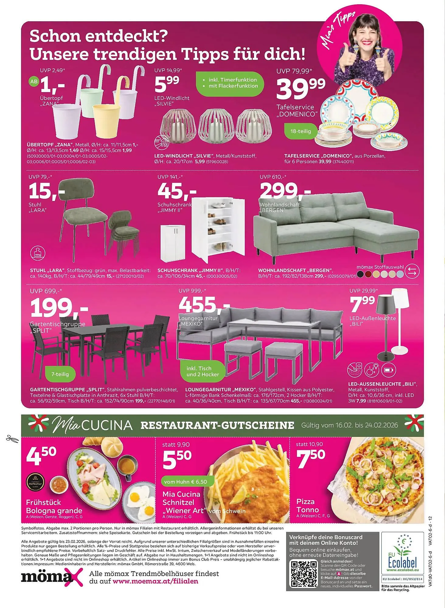 Mömax Flugblatt von 18. Februar bis 24. Februar 2026 - Flugblätt seite 12