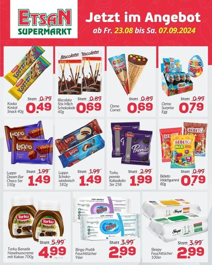 ETSAN Aktuelle Angebote von 31. August bis 14. September 2024 - Flugblätt seite 8