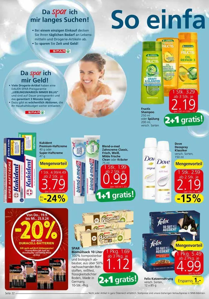 Unsere besten Schnäppchen von 18. September bis 2. Oktober 2024 - Flugblätt seite 22