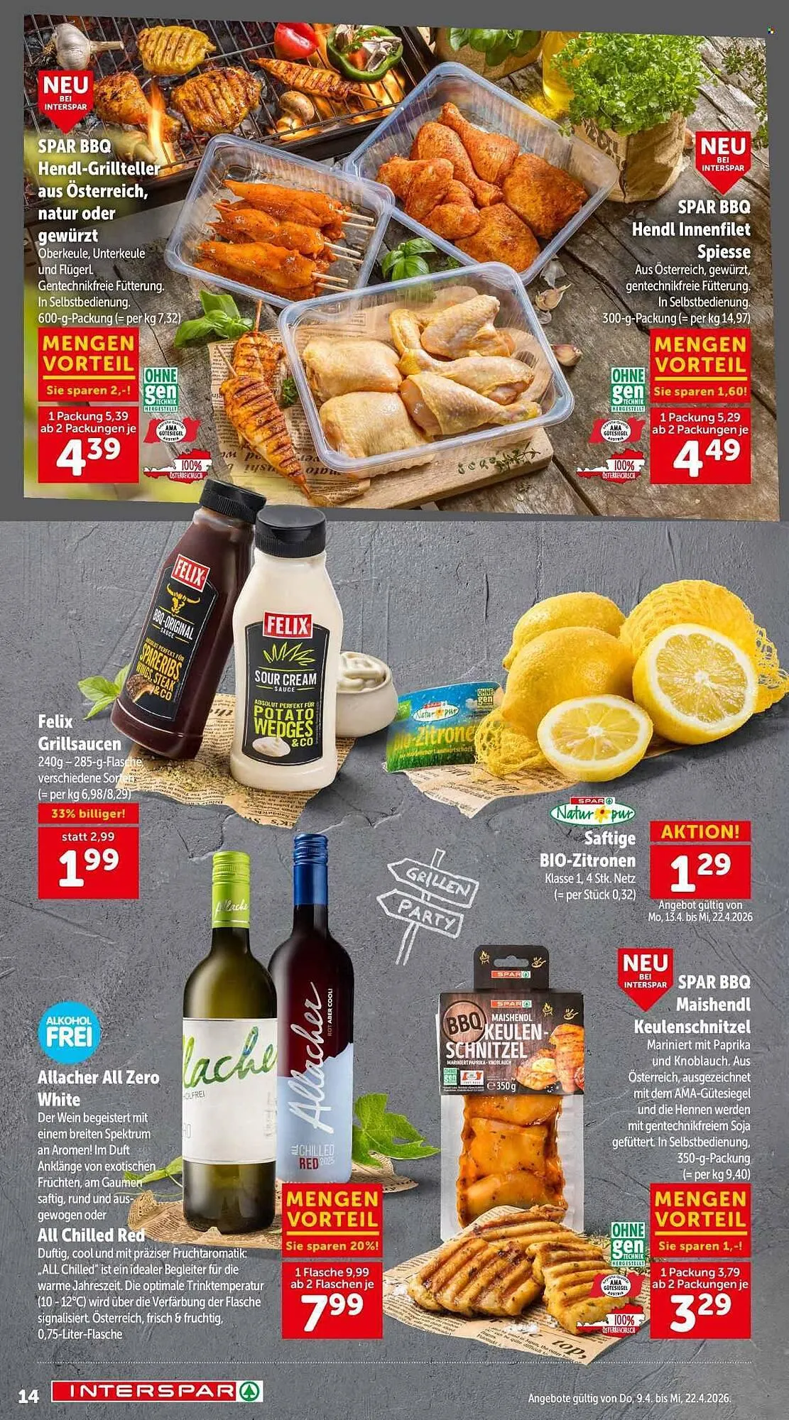 Interspar Flugblatt von 9. April bis 22. April 2026 - Flugblätt seite  14