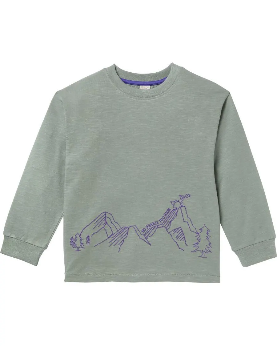 Langarmshirt mit Stickereien